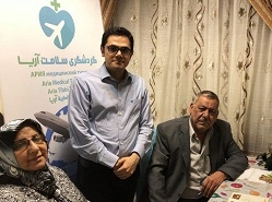 سفر زن عراقی برای درمان بیماری چشم