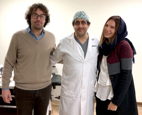 سفر یک زوج ایتالیایی برای جراحی ثانویه بینی به ایران و بازدید از شهر تهران