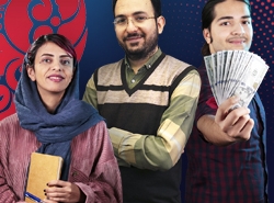 هادی شجاری در کنار اعضای تیم آریامدتور در یلدای کارآفرینی 1398