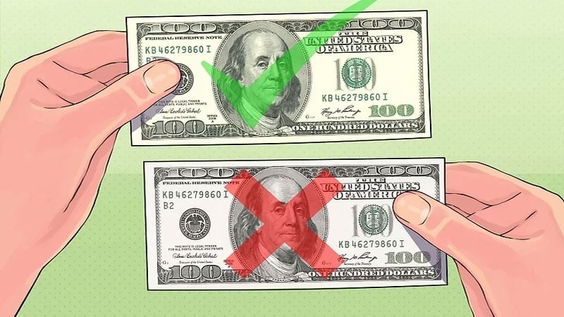 تشخیص دلار تقلبی از دلار واقعی