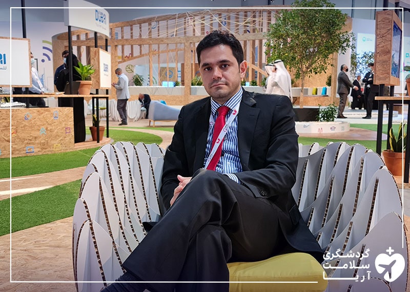 محمد نصری، مدیرعامل آریامدتور در چهلمین نمایشگاه جیتکس 2020 دبی