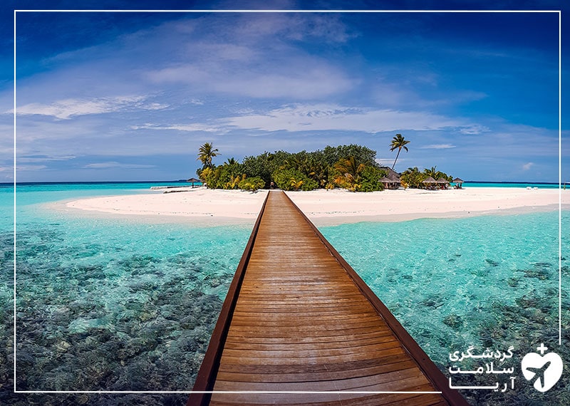 نمایی از سواحل مالدیو که در انتظار ورود گردشگران است