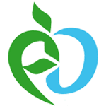 logo of IFDA in green and blue which is similar to an apple