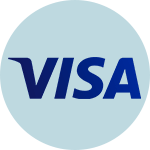 logo for visa in dark blue