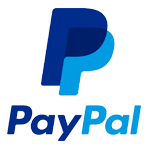 blue logo of paypal