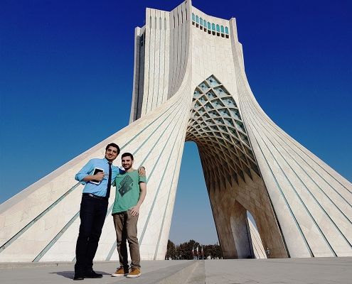 ariamedtour's guide and medical tourist in Azadi Tower Tehran