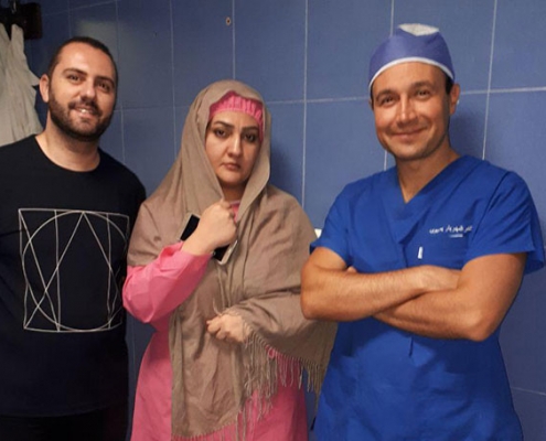 Iraqi rhinoplasty patient before nose surgery