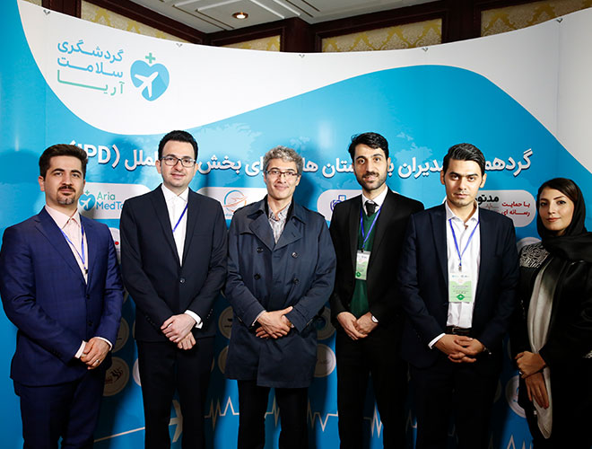AriaMedTour's staff posing for a photo with Dr Saeed Hashemzadeh