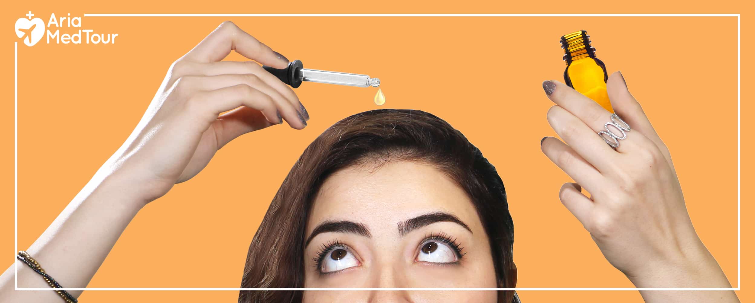 woman applying minoxidil to scalp 