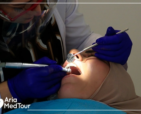 Australian patient in a dental crown experience in Iran