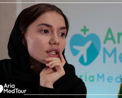 russian girl at AriaMedTour talking about her nose job experience in Iran